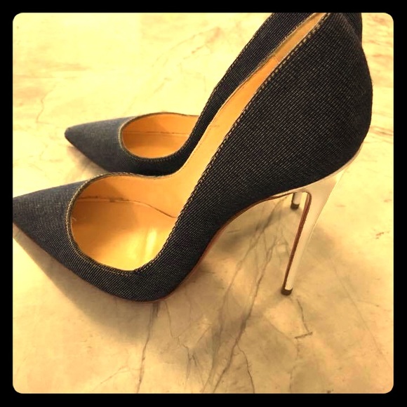 Christian Louboutin Shoes - Christian Louboutin Denim So Kate 120mm Stilettos